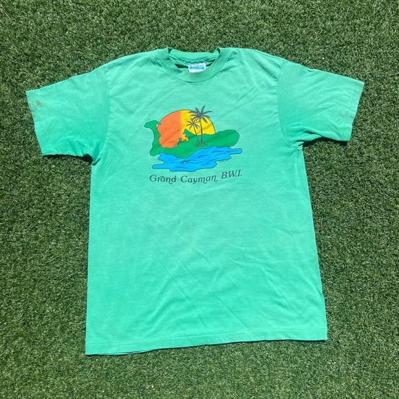 VTG 80’s Grand Canyon Lite Green Tee - Picture 1 of 5